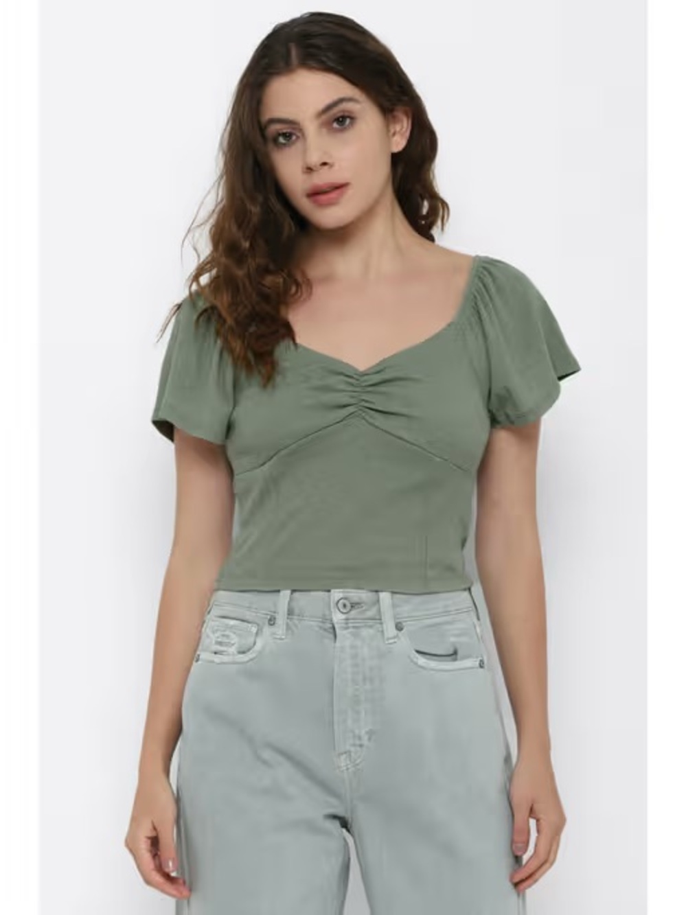 American Eagle Flutter Sleeve Tee